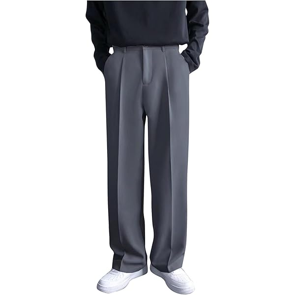 Ymosrh Mens Slim Dress Pants, Pants for Men Black Pants